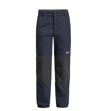 Jack Wolfskin Winter-Softshellhose Rascal Winter Pants (winddicht, wasserabweisend) lang nachtblau Kinder