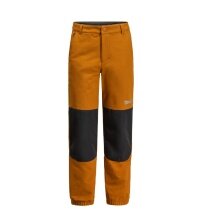 Jack Wolfskin Winter-Softshellhose Rascal Winter Pants (winddicht, wasserabweisend) lang hellbraun Kinder