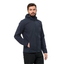 Jack Wolfskin Softshelljacke Bornberg Hoody (Kapuze, winddicht, wasserabweisend) nachtblau Herren