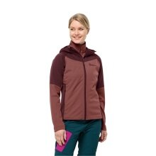 Jack Wolfskin Softshelljacke Brisstal Hoody (Kapuze, winddicht, wasserabweisend) rosa Damen