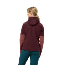 Jack Wolfskin Softshelljacke Brisstal Hoody (Kapuze, winddicht, wasserabweisend) rosa Damen