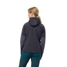 Jack Wolfskin Softshelljacke Brisstal Hoody (Kapuze, winddicht, wasserabweisend) grau Damen