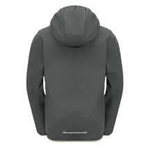 Jack Wolfskin Softshelljacke Fourwinds 2024 (robust, atmungsaktiv) dunkelgrün Kinder