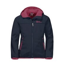 Jack Wolfskin Softshelljacke Fourwinds (wind-& wasserabweisend) nachtblau Kinder/Jugendliche (164-176)