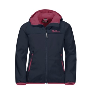 Jack Wolfskin Softshelljacke Fourwinds (wind-& wasserabweisend) nachtblau Kinder/Jugendliche (164-176)