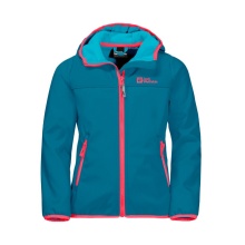 Jack Wolfskin Softshelljacke Fourwinds (wind-& wasserabweisend) everestblau Kinder