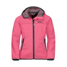 Jack Wolfskin Softshelljacke Fourwinds (wind-& wasserabweisend) pink Kinder