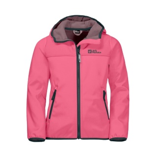 Jack Wolfskin Softshelljacke Fourwinds (wind-& wasserabweisend) pink Kinder