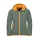 Jack Wolfskin Softshelljacke Fourwinds (wind-& wasserabweisend) dunkelgrün/orange Kinder