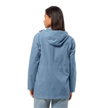 Jack Wolfskin Softshellmantel Desert Wind (winddicht, wasserabweisend) hellblau Damen