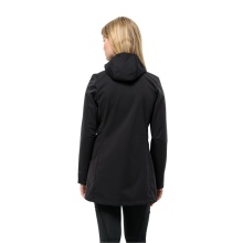 Jack Wolfskin Softshellmantel Windhain Coat (winddicht, wasserabweisend, atmungsaktiv) schwarz Damen