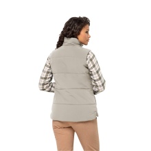 Jack Wolfskin Steppweste White Frost (robust, winddicht, wasserabweisend) grau Damen