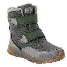 Jack Wolfskin Winterstiefel Polar Bear Texapore High VC (robust, wasserdicht) dunkelgrün/grau Kinder