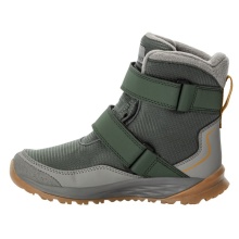 Jack Wolfskin Winterstiefel Polar Bear Texapore High VC (robust, wasserdicht) dunkelgrün/grau Kinder