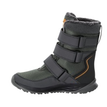 Jack Wolfskin Winterstiefel Polar Boot Texapore High VC (robust, wasserdicht) dunkelgrün/grau Kinder