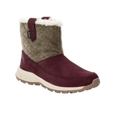 Jack Wolfskin Winterstiefel Queenstown Texapore Boot (Veloursleder, wasserdicht) berrypink Damen