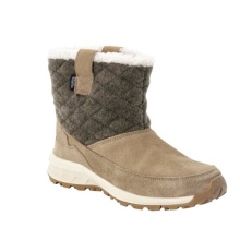 Jack Wolfskin Winterstiefel Queenstown Texapore Boot (Veloursleder, wasserdicht) cookiebraun Damen