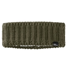 Jack Wolfskin Stirnband (Strickmuster) Highloft Knit Headband - mossgrün Damen