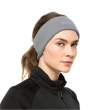 Jack Wolfskin Stirnband Real Stuff Headband (elastisch, warm) - grau Damen