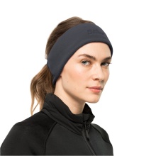 Jack Wolfskin Stirnband Real Stuff Headband (elastisch, warm) - ebonygrau Damen