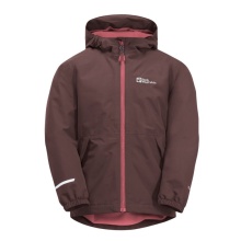 Jack Wolfskin Übergangsjacke Snowy Days 2023 (wasser- und winddicht, Fleece-Futter) berrypink Kinder (164-176)