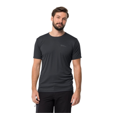 Jack Wolfskin Wander-Tshirt Tech T (leicht, geruchshemmend) phantomgrau Herren