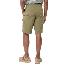 Jack Wolfskin Alltags-Wanderhose Desert Shorts (atmungsaktiv, schnelltrocknend) kurz grün Herren