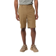 Jack Wolfskin Alltags-Wanderhose Desert Shorts (atmungsaktiv, schnelltrocknend) kurz braun Herren