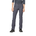 Jack Wolfskin Softshell-Wanderhose Geigelstein Pant (wasserabweisend, sehr atmungsaktiv) grau Damen