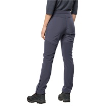 Jack Wolfskin Wanderhose Stollberg Pant (Softshellhose, winddicht, wasserabweisend) grau Damen