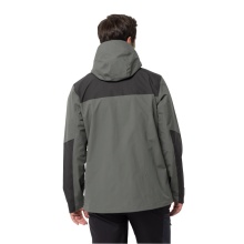 Jack Wolfskin Wanderjacke Jasper Flex (Wetterschutzjacke, wasser-/ winddicht, atmungsaktiv) dunkelgrün Herren