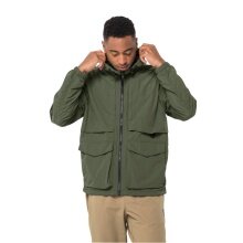 Jack Wolfskin Wanderjacke Lightsome (Softshelljacke, winddicht, wasserabweisend) khaki/grün Herren