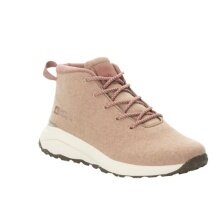 Jack Wolfskin Wanderschuhe Campfire Mid Wool (Bio-Baumwolle, bequem, atmungsaktiv) rosa Damen