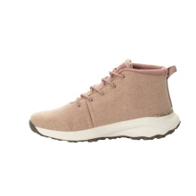 Jack Wolfskin Wanderschuhe Campfire Mid Wool (Bio-Baumwolle, bequem, atmungsaktiv) rosa Damen