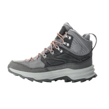 Jack Wolfskin Wanderschuhe Cyrox Texapore Mid (Leder/Textil, wasserdicht) grau Damen