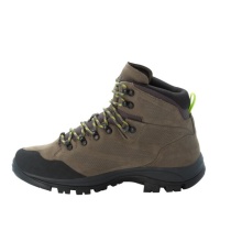 Jack Wolfskin Trekking-Wanderschuhe Rebellion Texapore Mid (Nubukleder, wasserdicht) khakigrun/phantom Herren