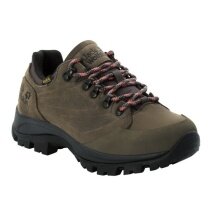 Jack Wolfskin Wanderschuhe Rebellion Texapore Low (Trekking, wasserdicht, 100% PFC-frei) braun/phantomgrau Damen