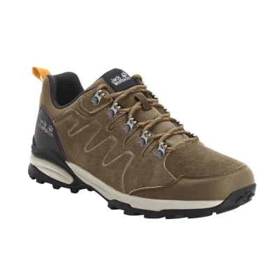 Jack Wolfskin Wanderschuhe Refugio Texapore Low (Veloursleder, wasserdicht) braun Damen