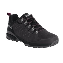 Jack Wolfskin Wanderschuhe Refugio Texapore Low (Veloursleder, wasserdicht) dunkelgrau/violett Damen