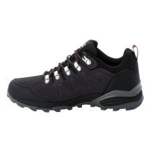 Jack Wolfskin Wanderschuhe Refugio Texapore Low (Veloursleder, wasserdicht) dunkelgrau/violett Damen