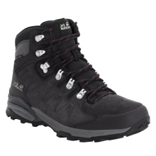 Jack Wolfskin Wanderschuhe Refugio Texapore Mid (Veloursleder, wasserdicht) dunkelgrau/violett Damen