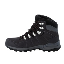 Jack Wolfskin Wanderschuhe Refugio Texapore Mid (Veloursleder, wasserdicht) dunkelgrau/violett Damen