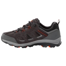 Jack Wolfskin Wanderschuhe Vojo 3 Texapore Low (wasserdicht, atmungsaktiv) dunkelgrau/orange Herren