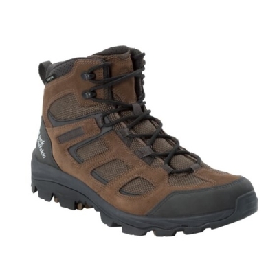 Jack Wolfskin Wanderschuhe Vojo 3 Texapore Mid (wasserdicht, atmungsaktiv) braun/phantomgrau Herren