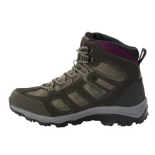 Jack Wolfskin Wanderschuhe Vojo 3 Texapore Mid (wasserdicht, atmungsaktiv) khakigrün/burgund Damen