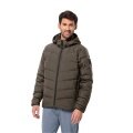 Jack Wolfskin Winter-Daunenjacke Colonius (winddicht, wasserabweisend, atmungsaktiv) braun Herren