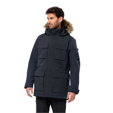 Jack Wolfskin Winter-Parka Glacier Canyon (wasser- und winddicht, PFC-frei) dunkelblau Herren