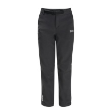 Jack Wolfskin Winter-Softshellhose Actamic Pants (winddicht, wasserabweisend, atmungsaktiv) lang phantomgrau Kinder