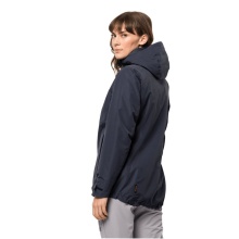 Jack Wolfskin Winterjacke Bergland 3in1 (sehr warm, wasser-und winddicht) graphitgrau Damen