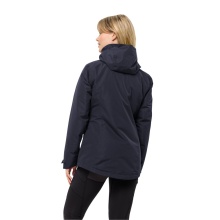 Jack Wolfskin Winterjacke Bergland 3in1 (sehr warm, wasser-und winddicht) 2023 graphitegrau Damen